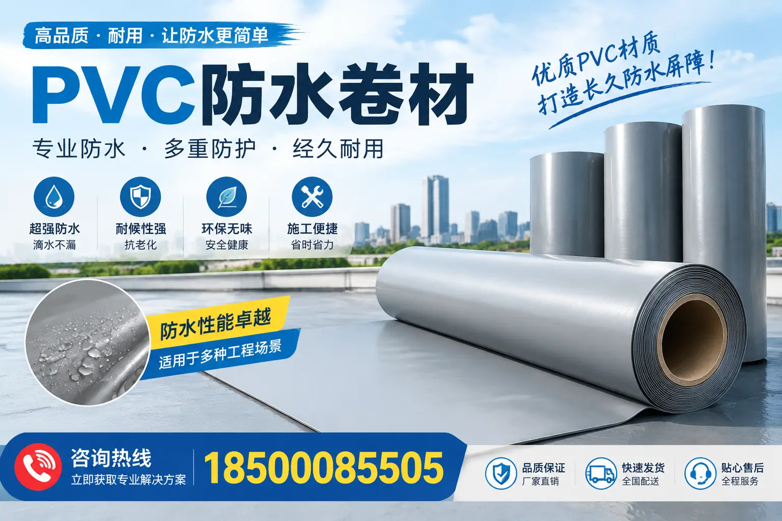 什么是pvc防水卷材？保亭消费者需了解的基础知识